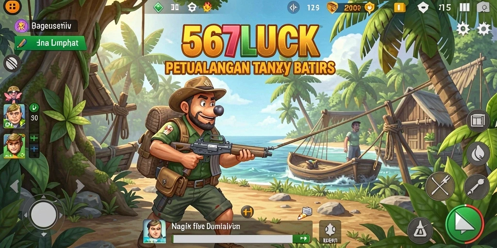 Screenshot utama 567LUCK memperlihatkan petualangan seru di dunia terbuka.