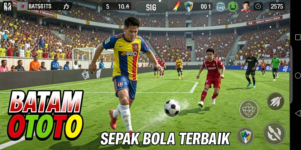Tampilan gameplay menarik dari permainan sepak bola BATAMTOTO.
