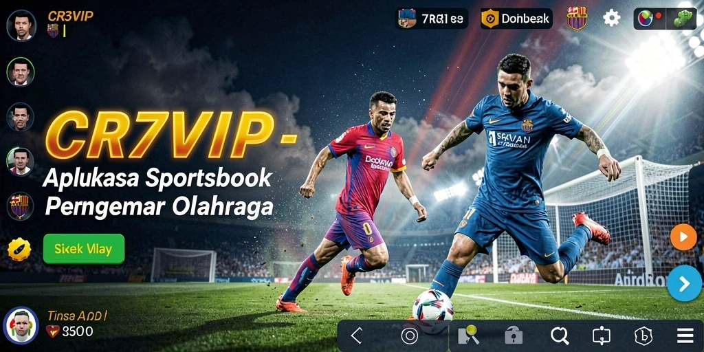 Screenshot menampilkan antarmuka taruhan langsung CR7VIP yang dinamis.