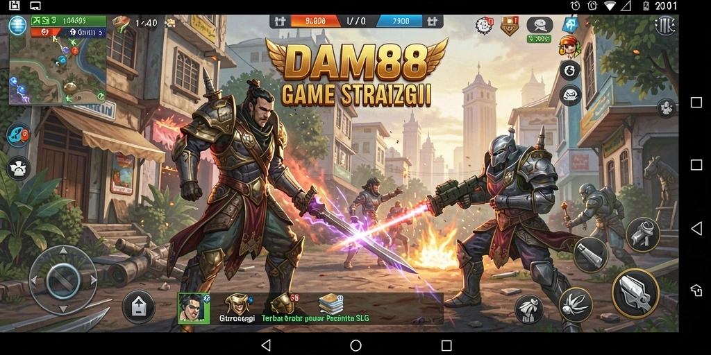 Tampilan gameplay strategi yang mendebarkan di DAM88.