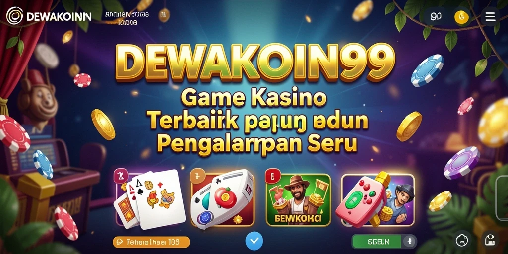 Tampilan gameplay menarik dari DEWAKOIN99 dengan berbagai permainan kasino.