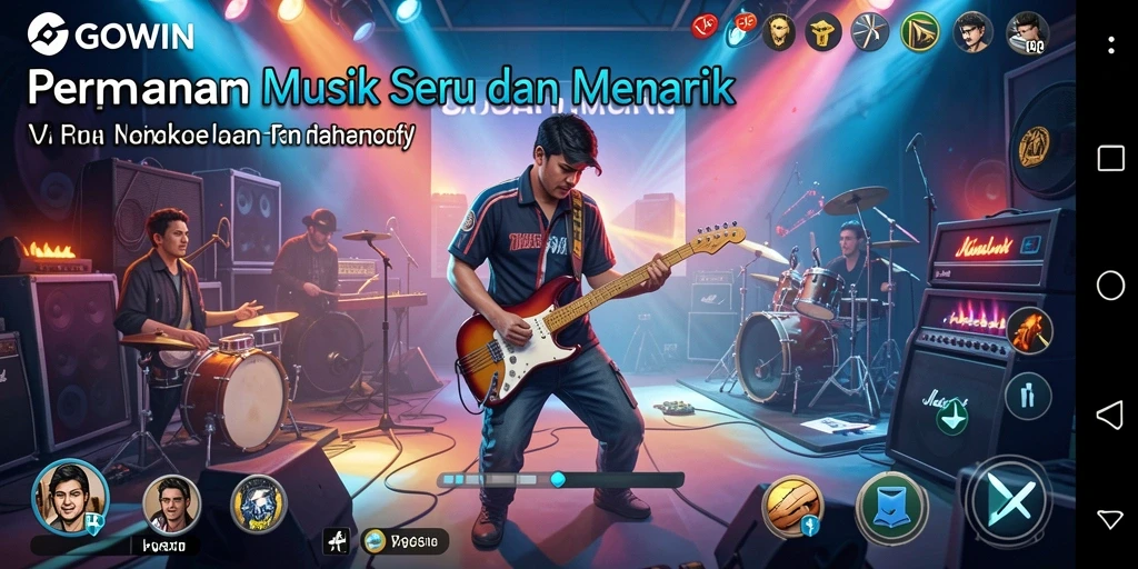 Tampilan gameplay GOWIN yang seru dan penuh warna.