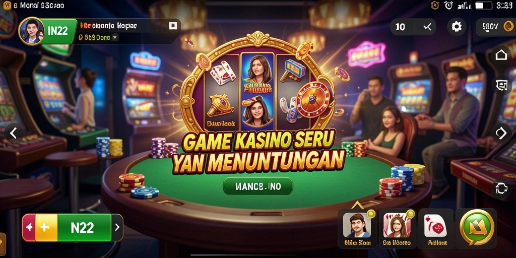 Tampilan menarik dari gameplay Kasino IN22 yang seru.