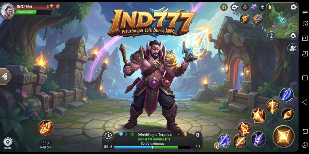 Tampilan gameplay ARPG yang mendebarkan dan grafis yang memukau.