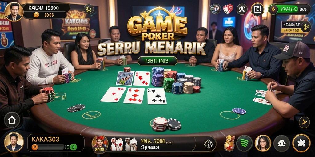 Tampilan menakjubkan dari gameplay Poker KAKA303.