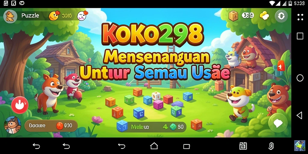Screenshot gameplay KOKO288 menampilkan potongan puzzle yang menarik.
