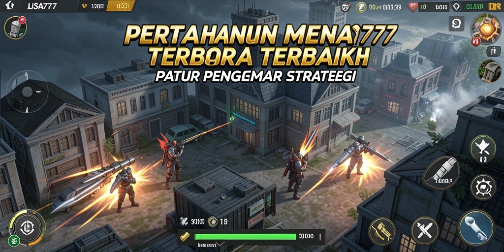 Screenshot LUSA777 menunjukkan aksi seru dalam permainan Tower Defense.