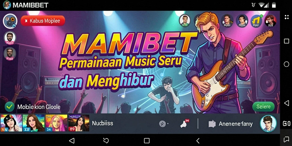 Screenshot gameplay MAMIBET dengan antarmuka musik yang menarik.
