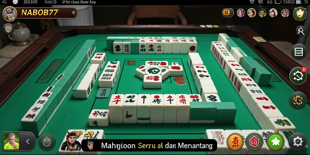 Screenshot NABOB77 menampilkan gameplay seru Mahjong yang menarik.