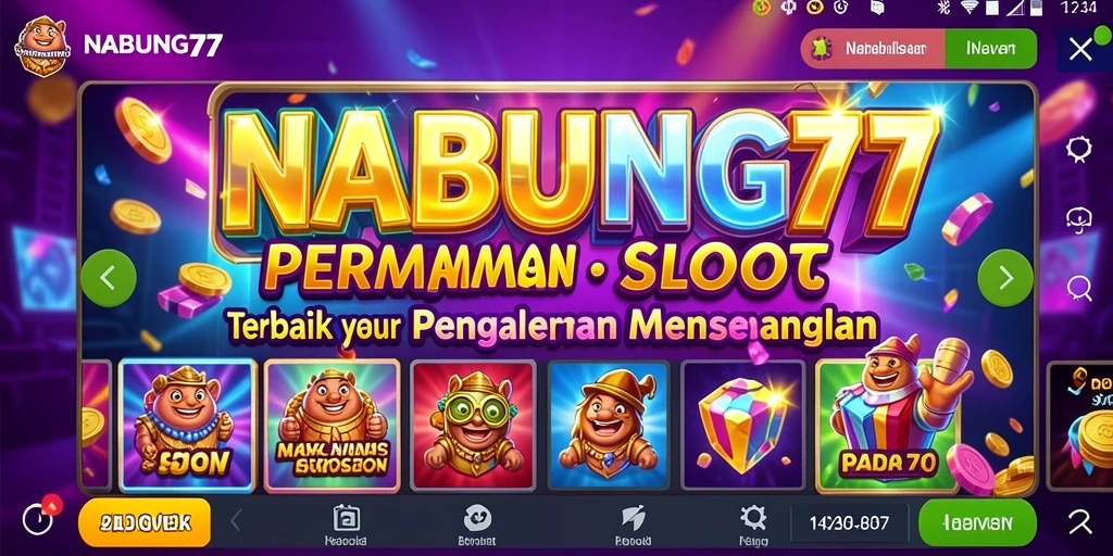 Tampilan permainan slot NABUNG77 yang mengasyikkan dan penuh warna.