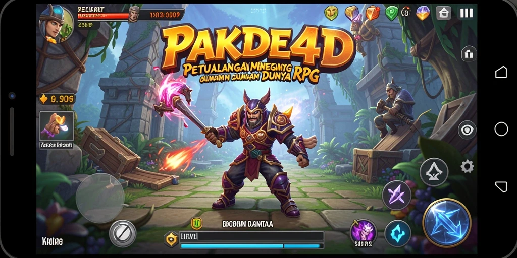 Gameplay menegangkan di dunia penuh petualangan RPG.