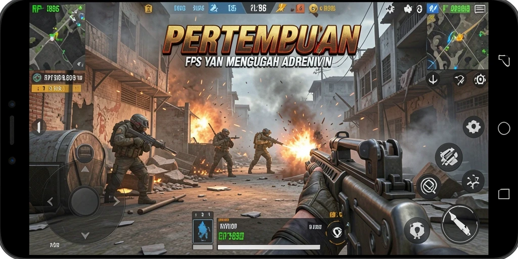 Tangkapan layar gameplay RP886 menampilkan aksi pertempuran yang mendebarkan.