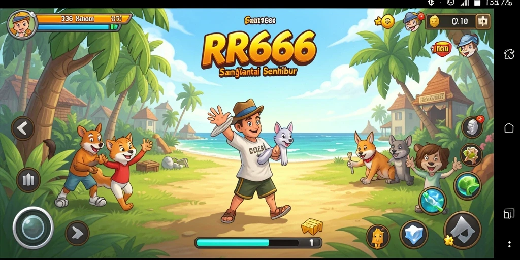 Tangkapan layar menampilkan gameplay santai yang menyenangkan dari RR666.
