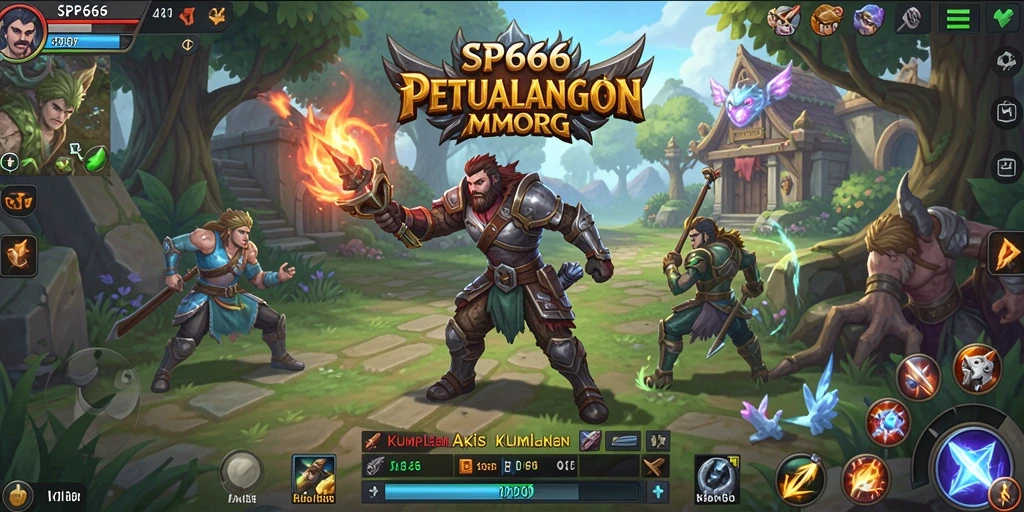 Tampilan gameplay SP666 yang menarik dalam dunia MMORPG.