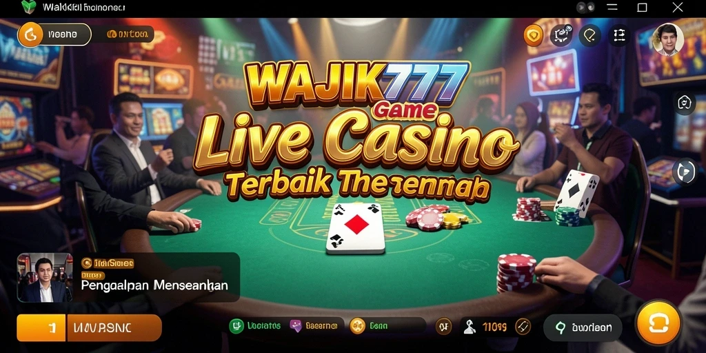 Tampilan gameplay Live Casino yang seru dan interaktif.