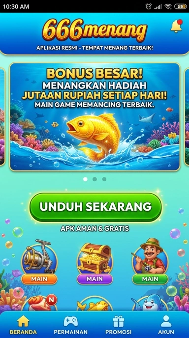 Tampilan antarmuka modern dari aplikasi 666menang.